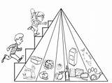 Pyramid Food Coloring Pages Kids Drawing Getdrawings Pyramids Egyptian Template Library Clipart Cartoon Popular sketch template