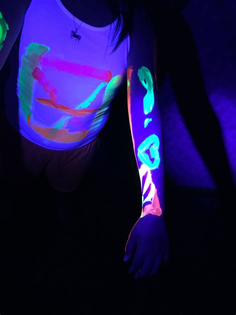 Neon Glow In The Dark Body Paint ⋆ The Stuff Of Success