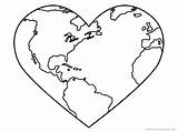 Earth Coloring Pages Printable Recycle Clipart Heart Globe Recycling Cliparts Kids Sheet Clip Colouring Planet Bin Print Broken Color Logo sketch template