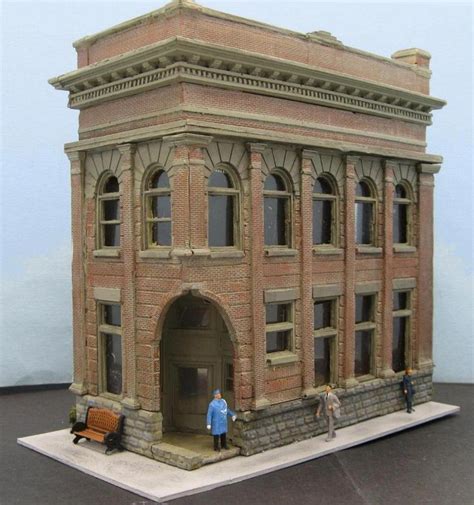 Model Train Buildings Office Building In Ho Scale By D A Clayton