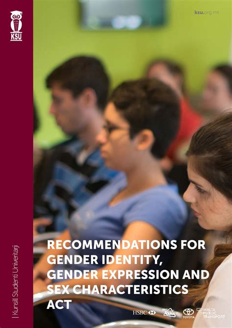Recommendations For Gender Identity Gender Expression And Sex
