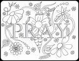 Coloring Prayer Pages Praying Georgia Keeffe Bible Lds Printable Pray Colouring Color Adult Child Lords Kids Sheets Adults Children Flower sketch template