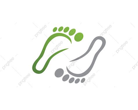 foot logo template symbols beauty body care png  vector