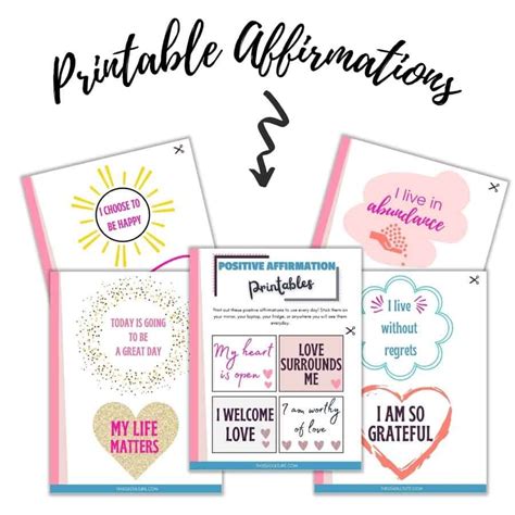 printable positive affirmations   adult life
