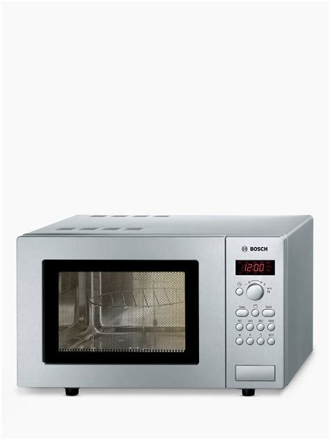 Bosch Hmt75g451b Microwave Oven With Grill Silver At John Lewis And Partners
