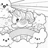 Coloring Pages Unicorn Rainbow Printable Cute Magic Color Clouds Sun Getcolorings Kids Getdrawings Sheet Butterfly Sheets Print Heart Halloween Colorings sketch template