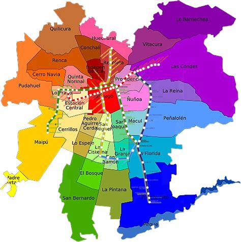 mapa comunas de chile