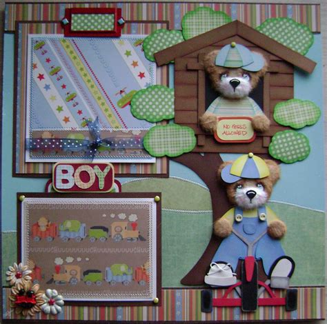 alicazam scrapbook layout  boy  boy