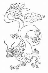 Dragon Bac sketch template