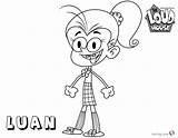 Loud House Coloring Pages Luan Draw Printable Drawing Sheets Kids Leni Template Getdrawings sketch template