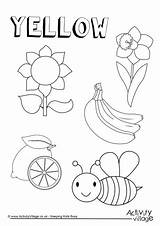 Yellow Coloring Pages Sheets Getdrawings sketch template
