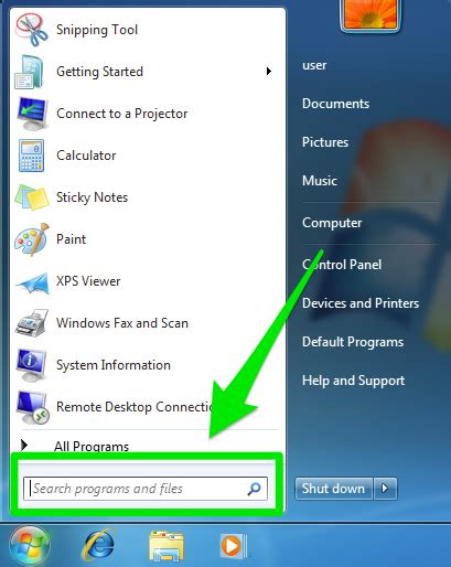 start menu computer applications  managers