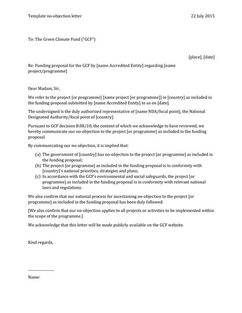 objection letter template grenada climate finance portal