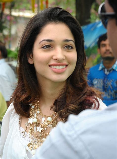 high quality bollywood celebrity pictures tamanna bhatia looks super hot in white top and black