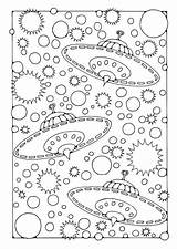 Coloring Ufo Designlooter Pages Mandalas Charts Adults Space sketch template