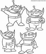 Toy Story Alien Aliens Coloring Pages Cartoons Drawing Buzz Woody Potato Mr Head Getdrawings sketch template