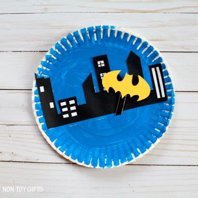 paper plate batman craft  kids  toy gifts