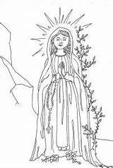 Assumption Coloring Mary Lourdes Lady Pages Virgin Blessed Catholic Rosary Mysteries Mother Printable Glorious Crafts Activities Lots Answers Kids Marie sketch template