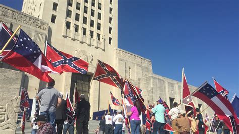 Protesters Rally On Capitol Steps In Support Of Confederate Monuments