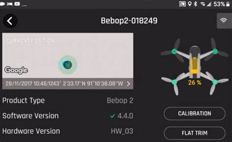 calibrate parrot bebop   reset flat trim easily dronezon