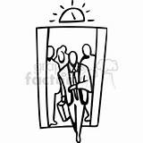 Elevator Clipart Clip Outline Man Grain Graphicsfactory Clipartmag Coloring Royalty Cliparts People Watermark Remove Template Clipground sketch template