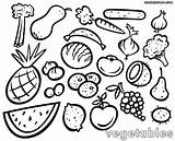 Vegetables Coloring Fruits Pages Kids Drawing Fruit Printable Vegetable Getdrawings Getcolorings Ve Sheet Paintingvalley Color sketch template