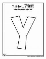 Yarn Letter Printable Craft Crafts Kids Alphabet Letters Worksheets Activities Activity Coloring sketch template