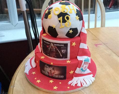 steven gerard fan liverpool football cake football cake liverpool