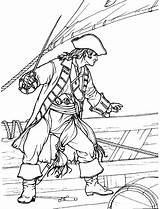 Pirate Pirates Coloring Pages Attacks Colorkid sketch template
