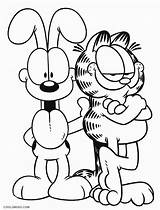 Garfield Coloring Pages Printable Cat Choose Board Halloween Cartoon Disney sketch template