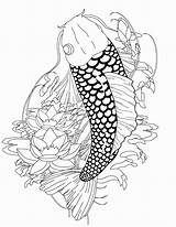Coloring Pages Koi Japanese Getcolorings Fish sketch template