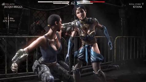 Mortal Kombat X Jacqui Briggs Vs Kitana Youtube