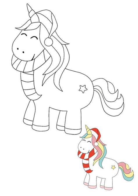 christmas unicorn coloring pages   printable coloring sheets