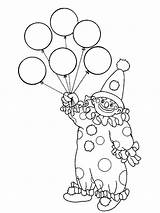 Clown Pages Coloring Balloon Balloons Has Colouring Clowns Six Color Getdrawings Party sketch template