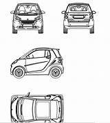 Fortwo Dwg sketch template