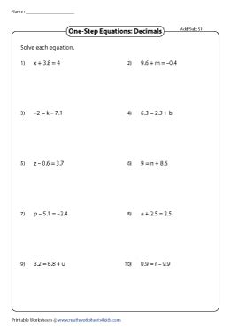 algebra worksheets addition subtraction basic algebra addition