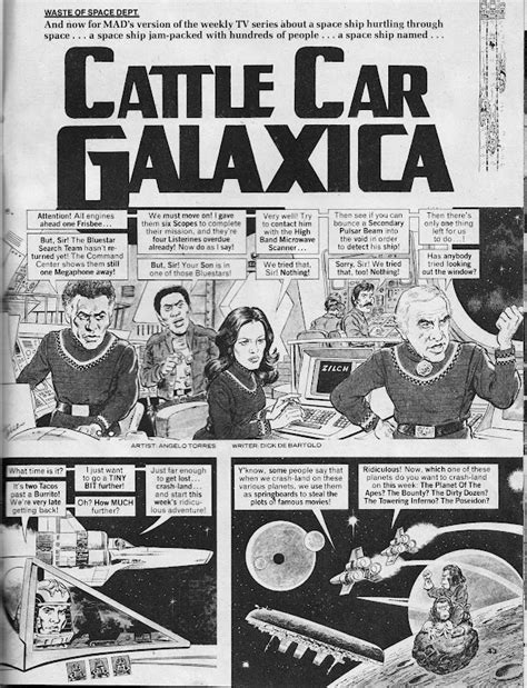 wanted cattle car galaxica mad magazine 208 july 1979 battlestar galactica parody in