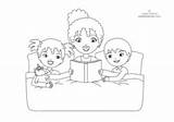 Coloring Pages Family sketch template