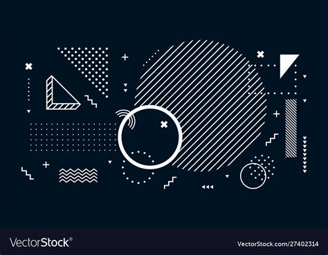 abstract dark background geometric shapes black vector image