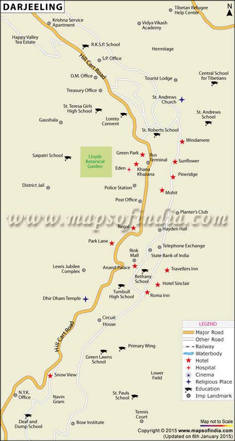 darjeeling city map