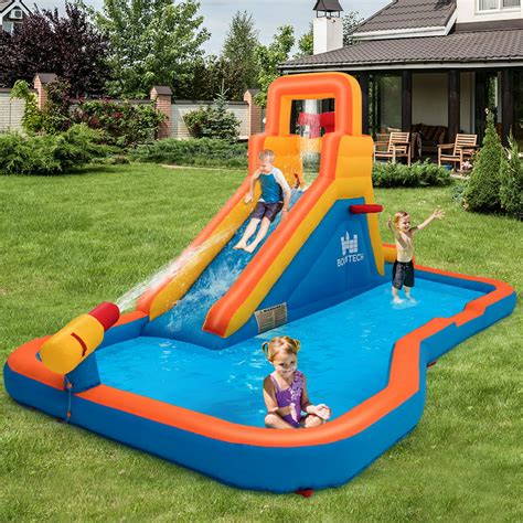 inflatable splash water bounce house jump  bouncer kid  blower walmartcom