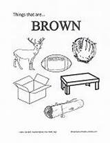Coloring Preschool Pages Color Colors Brown Worksheets Printable Activities Book Learning Crafts Worksheet Will Fun Learn Cover sketch template