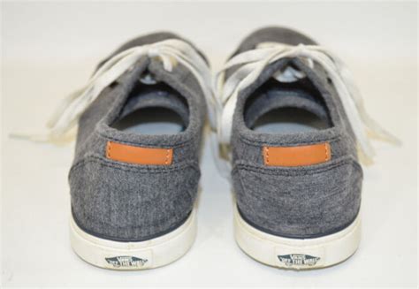vans sneakers shoes gray lace   ortholite insole womens  ebay