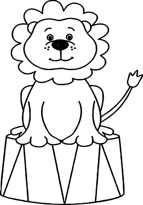 circus lion drawing  getdrawings