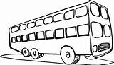 Bus Coloring City Pages Tourist Two Level Netart Clipartbest Decker Train Double Look sketch template
