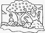Eden Eve Adam Garden Coloring Tree Serpent Pages Life Forbidden Near Color Netart Se Print Popular sketch template