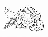 Knight Meta Coloring Pages Kirby Drawing Deviantart Printable Charfade Ink Print Popular sketch template