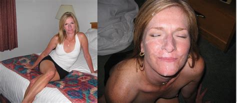 wife facial cumshot before after
