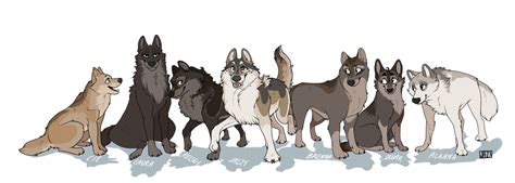 sugoi wolf pack by fattcat on deviantart
