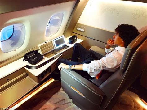 review of new singapore airlines a380 first class suite daily mail online